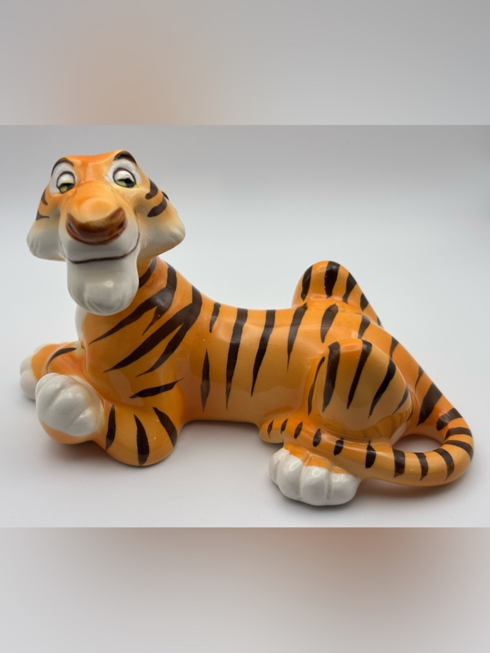 Vintage Disney's Shere Kahn Tiger Ceramic Figurine From The Jungle Book
